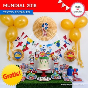 *GRATIS * Kit imprimible Mundial 2018