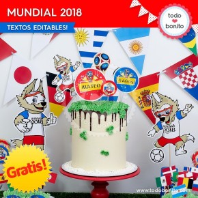 *GRATIS * Kit imprimible Mundial 2018