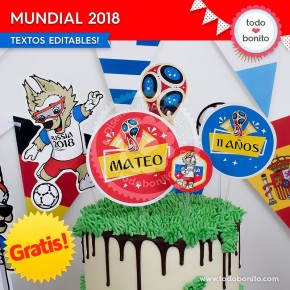 *GRATIS * Kit imprimible Mundial 2018