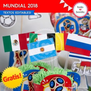 *GRATIS * Kit imprimible Mundial 2018