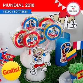 *GRATIS * Kit imprimible Mundial 2018