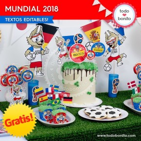 *GRATIS * Kit imprimible Mundial 2018