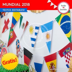 *GRATIS * Kit imprimible Mundial 2018