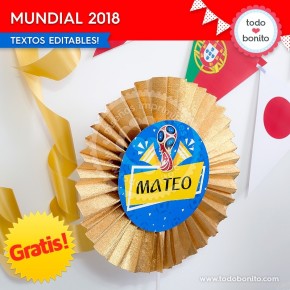 *GRATIS * Kit imprimible Mundial 2018