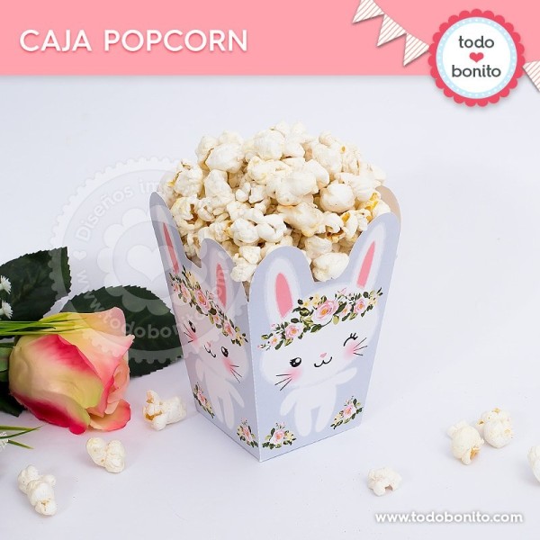 Conejita: cajita popcorn