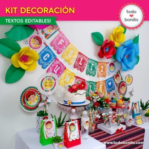 Frida: kit imprimible decoración