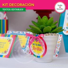 Frida: kit imprimible decoración