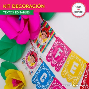 Frida: kit imprimible decoración