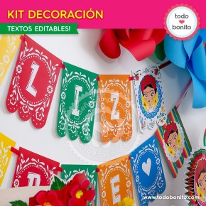 Frida: kit imprimible decoración