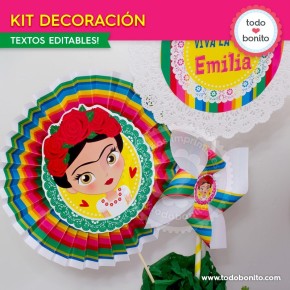 Frida: kit imprimible decoración