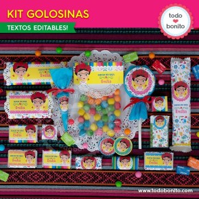 Frida: kit etiquetas de golosinas