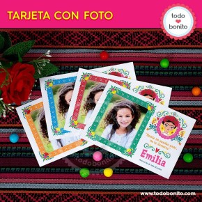 Frida: tarjeta con foto