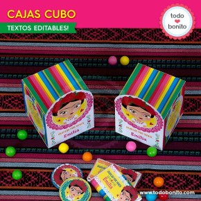 Frida: cajita cubo