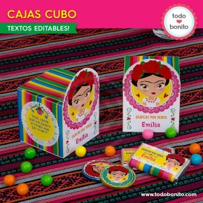 Frida: cajita cubo