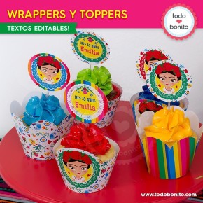 Frida: wrappers y toppers