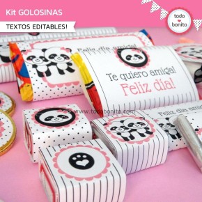 Pandita: kit etiquetas de golosinas