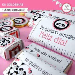 Pandita: kit etiquetas de golosinas