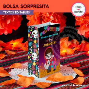 Coco: bolsas sorpresita para imprimir