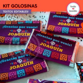 Coco: kit etiquetas de golosinas