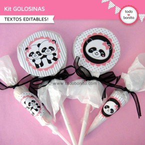 Pandita: kit etiquetas de golosinas