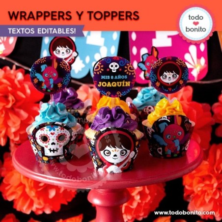 Coco: wrappers y toppers