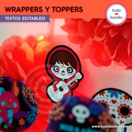 Coco: wrappers y toppers