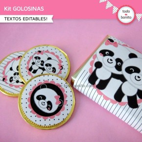 Pandita: kit etiquetas de golosinas