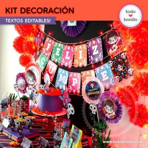 Coco: kit imprimible decoración