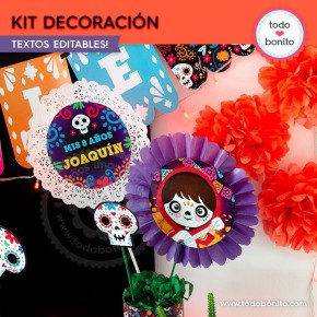 Coco: kit imprimible decoración