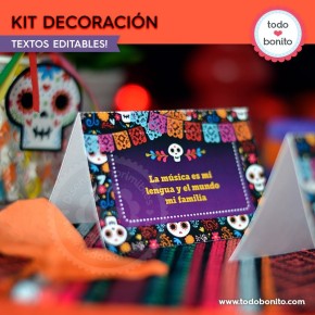 Coco: kit imprimible decoración