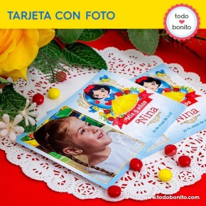 Blanca Nieves: tarjeta con foto