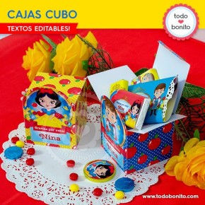 Blanca Nieves: cajas cubo