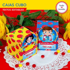 Blanca Nieves: cajas cubo