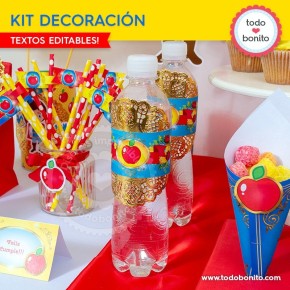 Blanca Nieves: decoración de fiesta