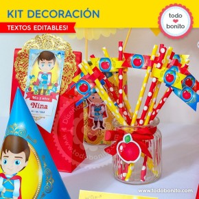 Blanca Nieves: decoración de fiesta