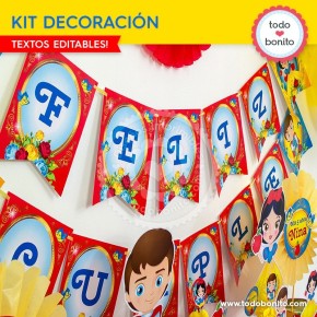 Blanca Nieves: decoración de fiesta