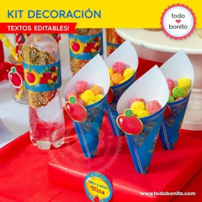 Blanca Nieves: decoración de fiesta