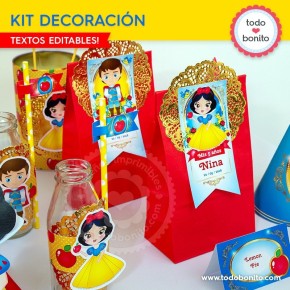 Blanca Nieves: decoración de fiesta