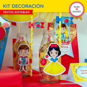 Blanca Nieves: decoración de fiesta