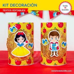 Blanca Nieves: decoración de fiesta