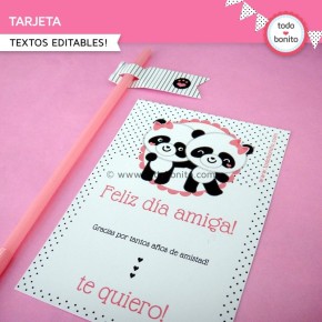 Pandita: tarjetas o invitaciones