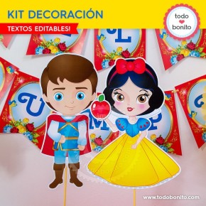 Blanca Nieves: decoración de fiesta