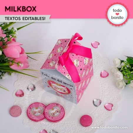 Gatita princesa cool: cajita milkbox