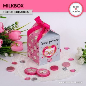 Gatita princesa cool: cajita milkbox