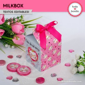 Gatita princesa cool: cajita milkbox