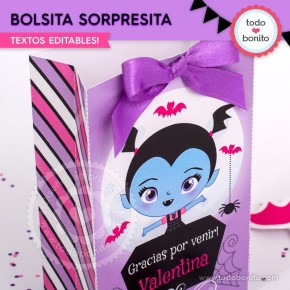 Vampirina: bolsa sorpresita para imprimir