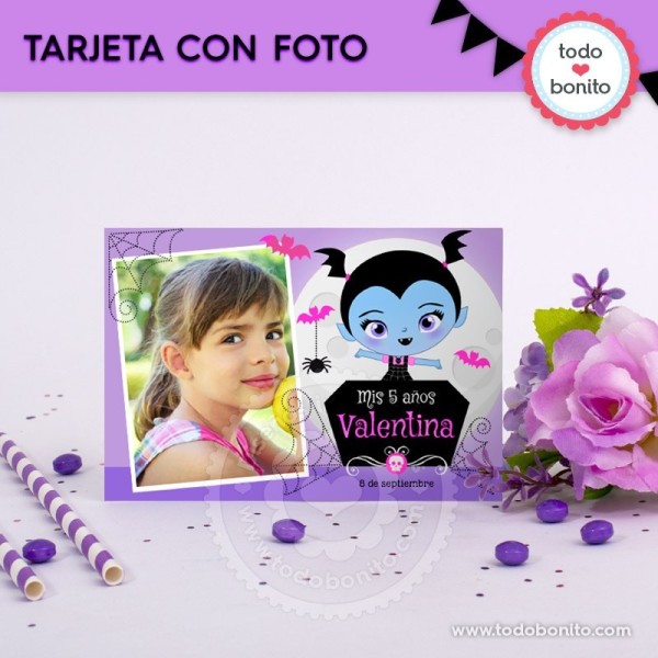 Vampirina: tarjeta con foto