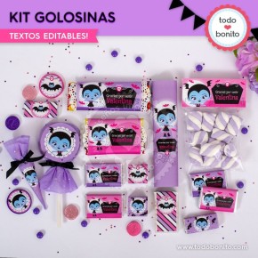 Vampirina: kit etiquetas de golosinas