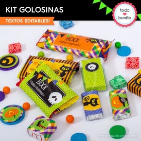 Halloween: kit etiquetas de golosinas