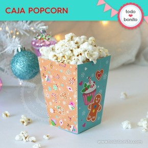 Dulce Navidad: cajita popcorn